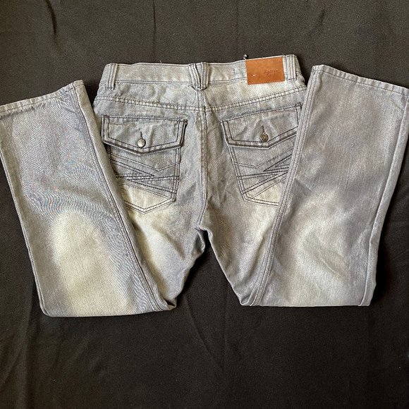 NWT Sarred Gult mens algodon distressed gray jeans - Picture 7 of 9